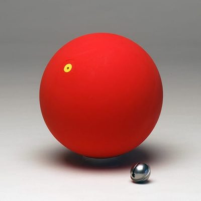 WVBALL GYMNASTIKBALL MIT GLOCKEN 16 CM ROT