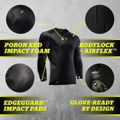 STORELLI BODYSHIELD GK 3/4 UNDERSHIRT (PADDED)