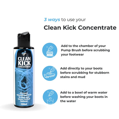 GLOVEGLU CLEAN KICK DUO SET: PUMP BRUSH + CONCENTRATE (120ml)