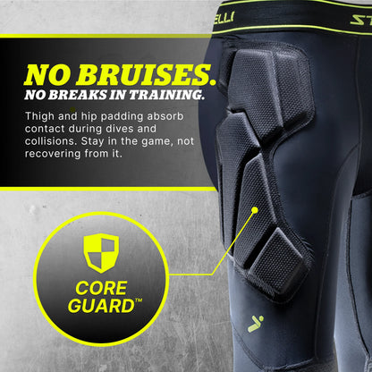 STORELLI BODYSHIELD GK 3/4 LEGGINGS (PADDED)
