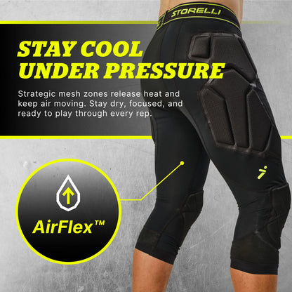 STORELLI BODYSHIELD GK 3/4 LEGGINGS (PADDED)