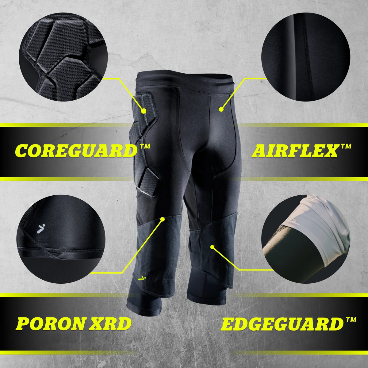 STORELLI EXOSHIELD ULTIMATE PROTECTION 3/4 GK PANTS (PADDED)