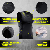 STORELLI BODYSHIELD SLEEVELESS UNDERSHIRT WHITE (gepolstert)