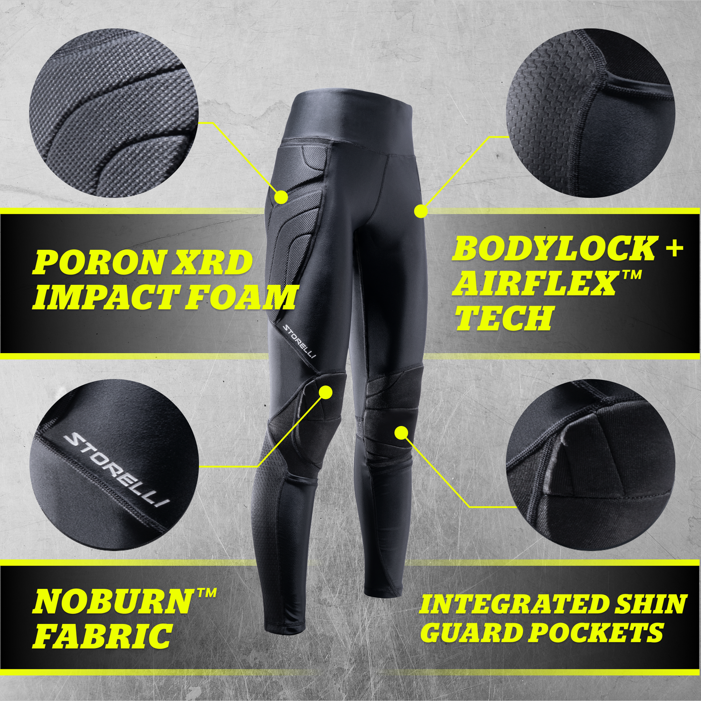 STORELLI WOMEN'S BODYSHIELD GK LEGGING (gepolstert)