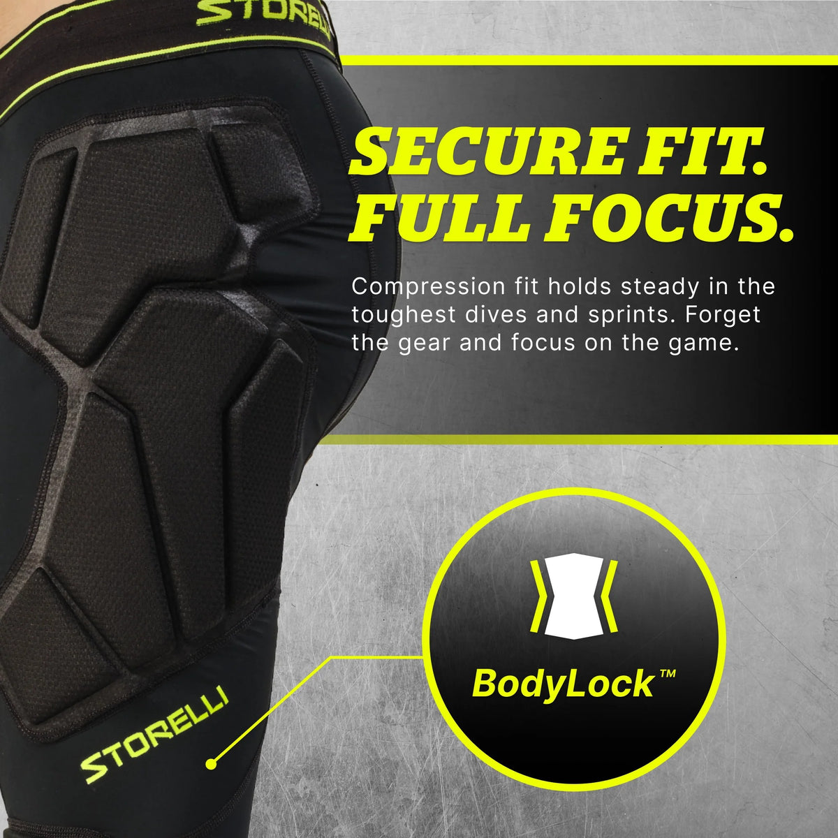 STORELLI BODYSHIELD GK 3/4 LEGGINGS NEW (PADDED)