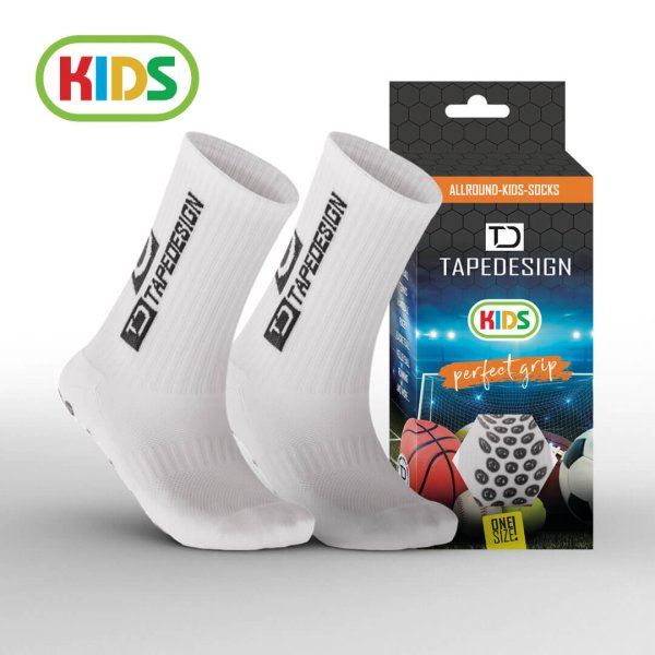 TAPEDESIGN ALLROUND SOCKS “CLASSIC KIDS“ WHITE