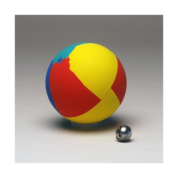 WVBALL GYMNASTC BALL WITH BELLS 19CM/ 7.5 MULTICOLOURED