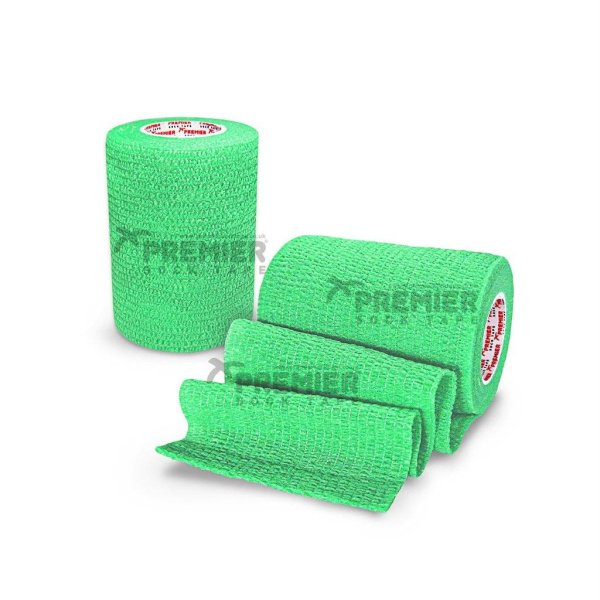 GOALKEEPERS WRIST & FINGER PROTECTION TAPE 7.5CM LIME GREEN